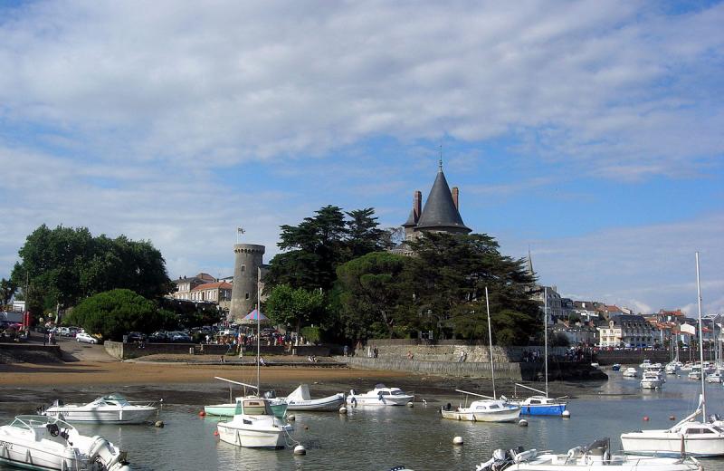 Pornic et son chateau, dans le département des Pays de la Loire.