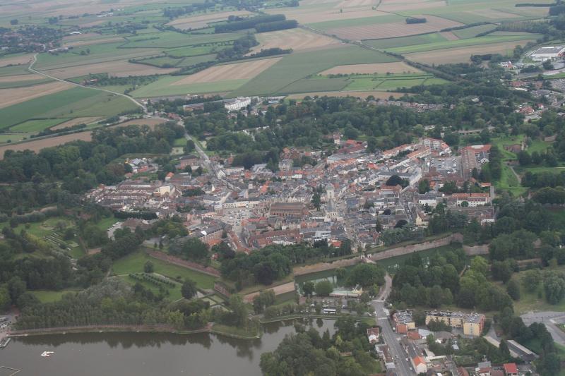 Le Quesnoy, vue du ciel.