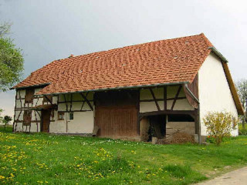 Photo d'une ferme à Recouvrance, dans le département du Territoire de Belfort.