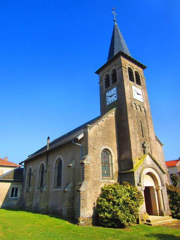 Église Saint-Georges à Richecourt,  dans le département de la Meuse.