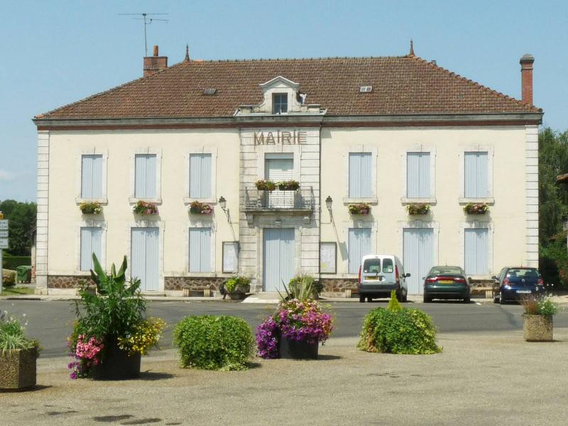 Mairie de Sabres,dans le département des Landes.