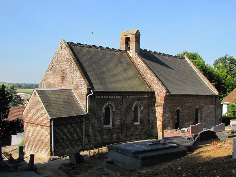 L'église Saint-Aubin.