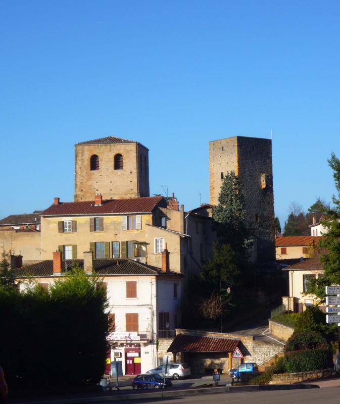 Le bourg de Saint-Cyr-au-Mont-d'Or village de la banlieue lyonnaise.