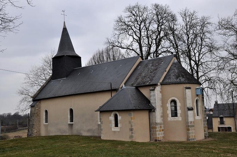 L'église de Saint-Gilles en 2010, dans le département de l'Indre.