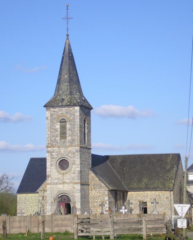 L'église Saint-Gilles, dans le département de l'Orne.