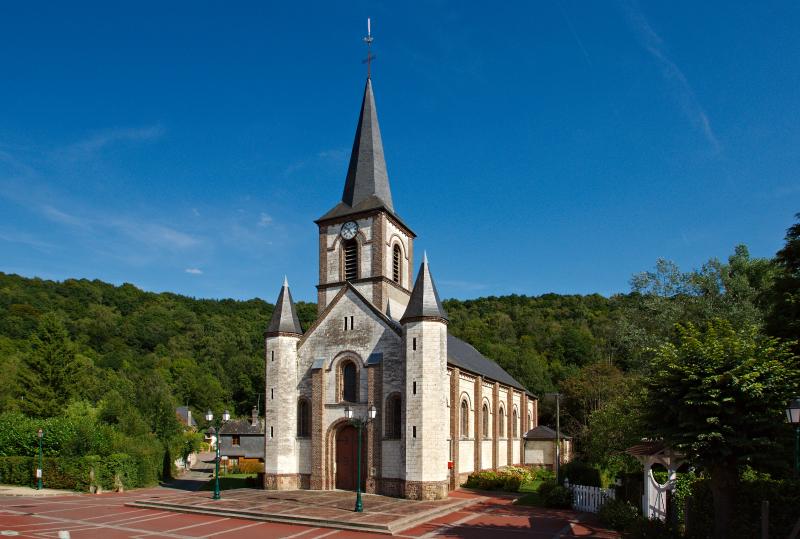 Église Saint-Martin de Saint-Martin-du-Viver, rue de l'Ancien-Presbytère.