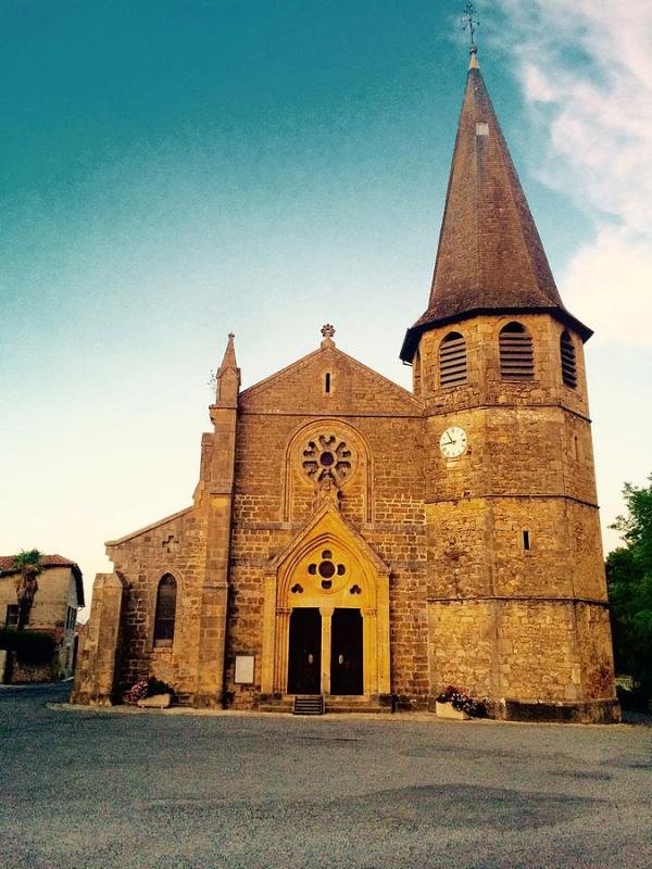 L'église Saint-Pancrace, dans le département de la Haute-Garonne.