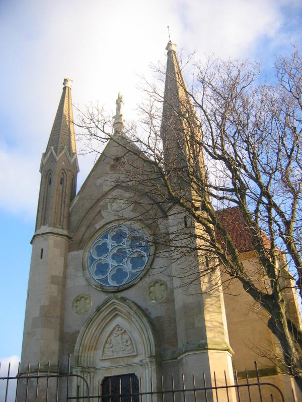 Façade de la chapelle Notre-Dame-des-Flots, à Sainte-Adresse.