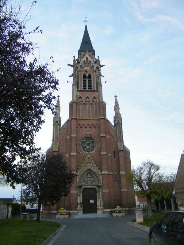 Photo de l'église de Saleux, en région Hauts-de-France.