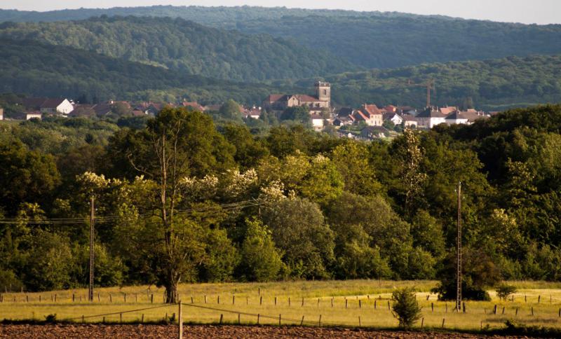  Vue générale de Saulx, dans le département de la Haute-Saône.