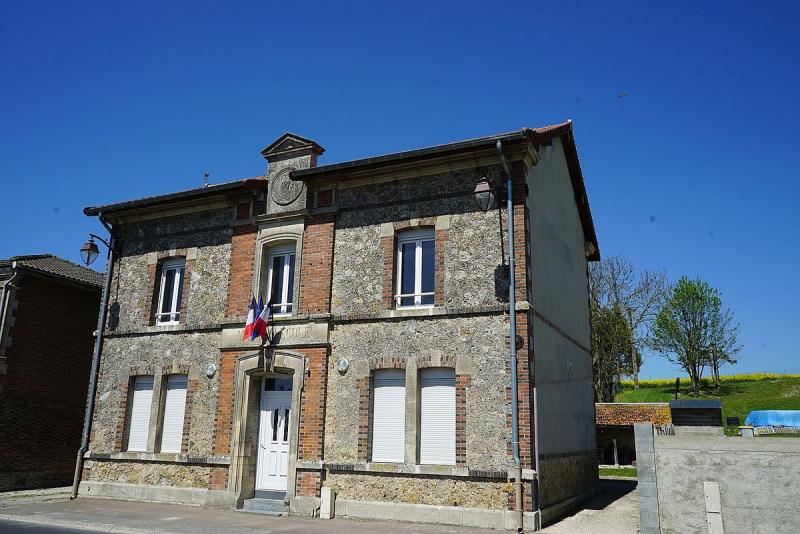 Vue du village de Somme-Bionne, dans le département de la Marne.
