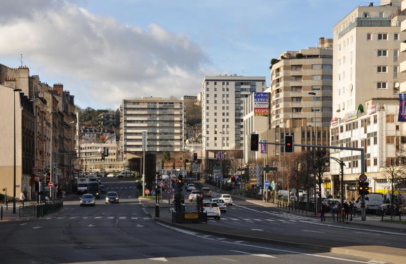 Vue de la ville depuis le boulevard Henri Sellier.