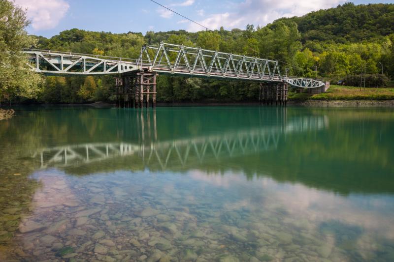 Pont de Pyrimont à Surjoux, dans le département de l'Ain.