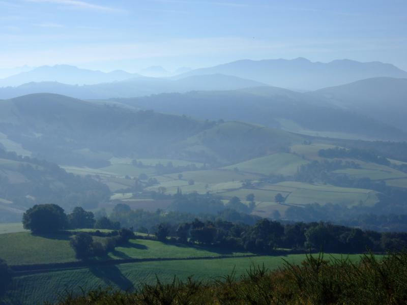 Sur le chemin de Saint-Jacques, à Uhart-Mixe, dans le département des Pyrénées-Atlantiques.