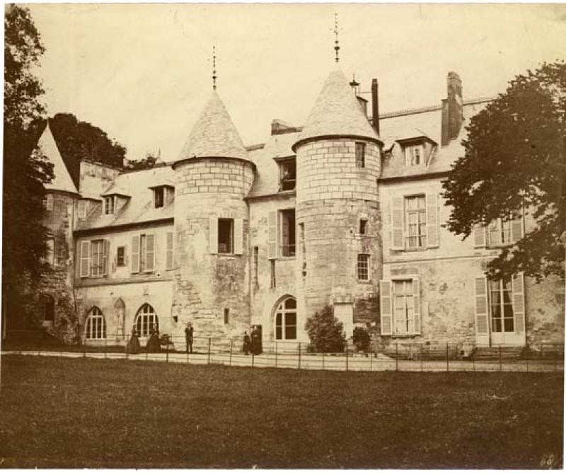 Le château de Vaux-sur-Seine, en 1887.