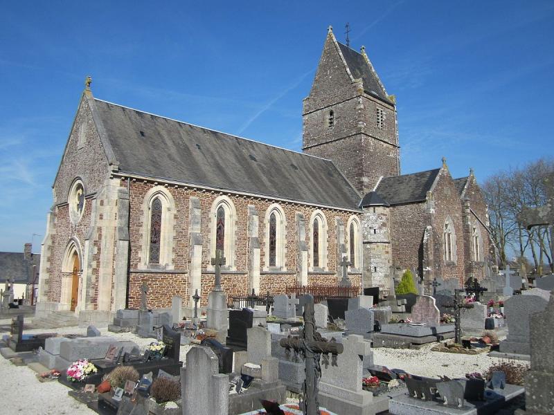 Église Notre-Dame de Ver, dans le département de la Manche.