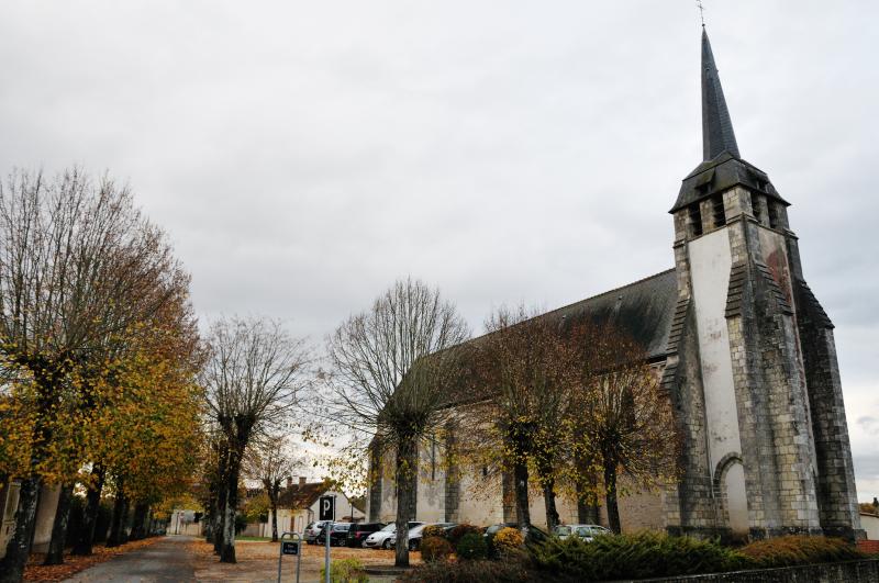 L'église Saint-Euverte, à Villeherviers, dans le département du Loir-et-Cher.