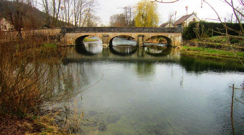 La Seine à Vix, dans le département de la Côte d'Or.