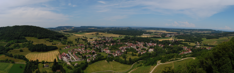 Panorama de voiteur en 2011 depuis Château-Chalons.