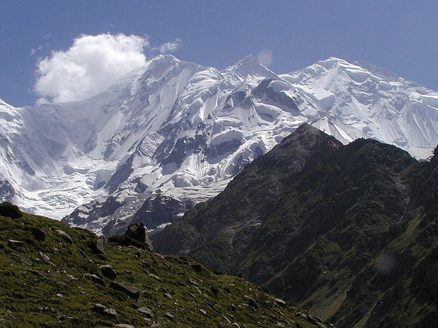 Rakaposhi depuis le camp de base.