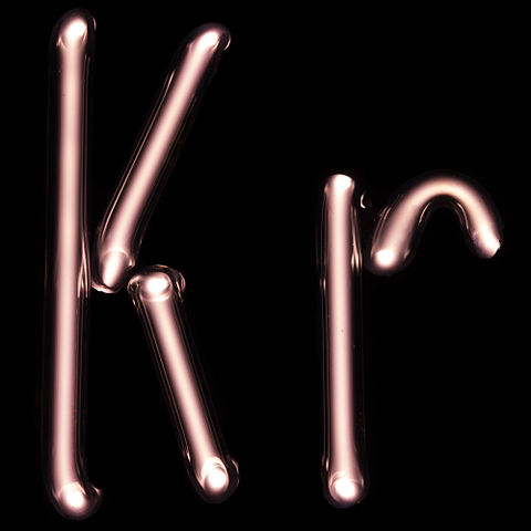 Enseigne fonctionnant au krypton.