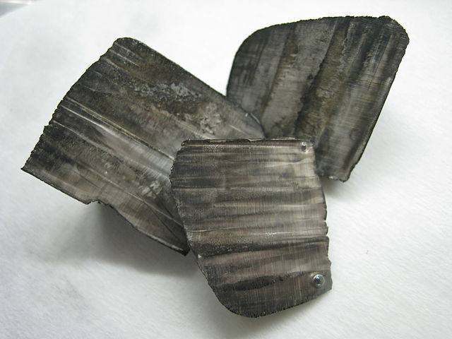 Un échantillons de Lithium.