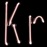  image de l'élément chimique Krypton