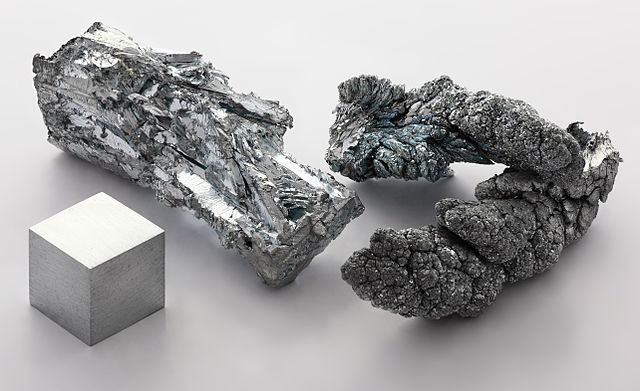 Zinc, métal pure à 99,995 %
