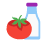Une pomme et du lait frais