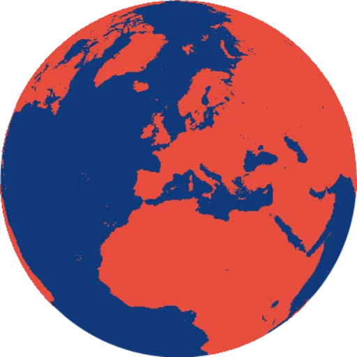 La terre rouge et bleu constitue le logo officiel de BestOf.one.