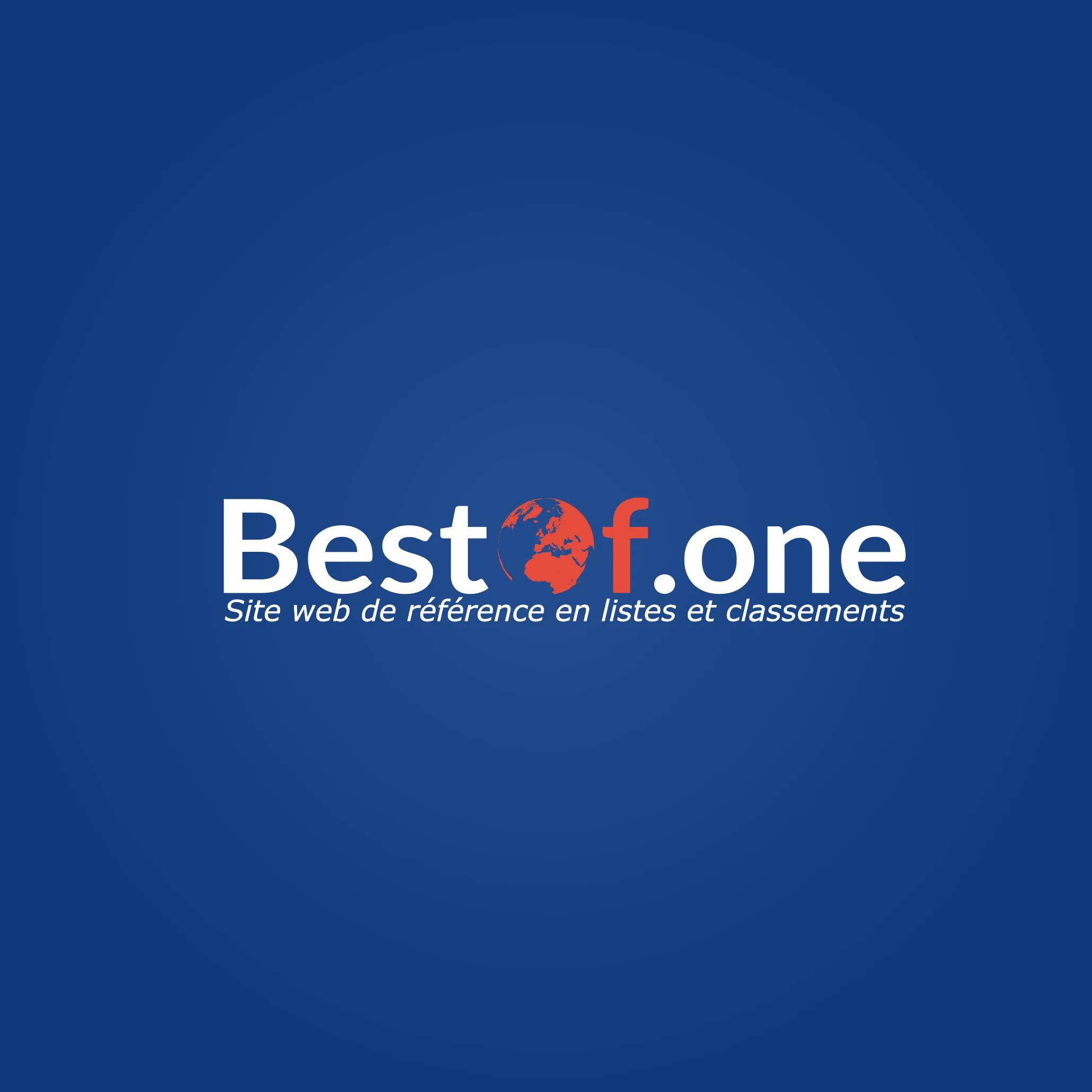 Le logo officiel de BestOf.one sur fond bleu.