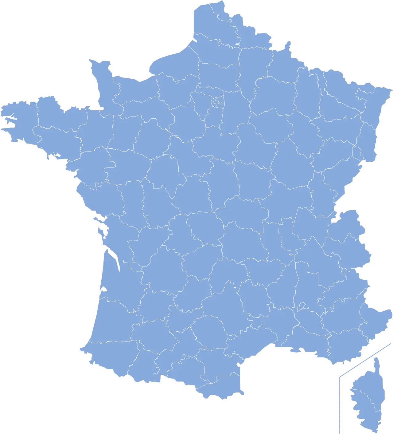 Départements les plus peuplés de France en 2026 : classement et carte
