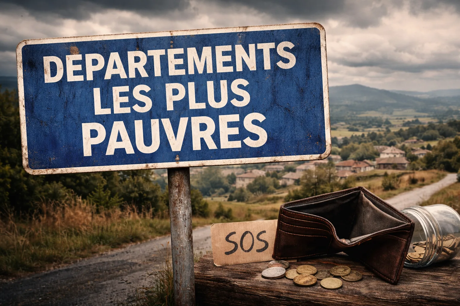 Les départements les plus pauvres de France en 2026