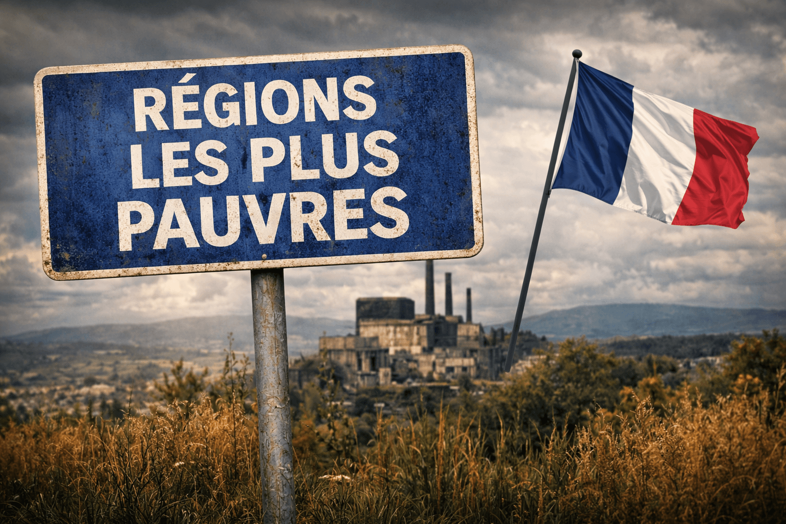Les régions les plus pauvres de France en 2026